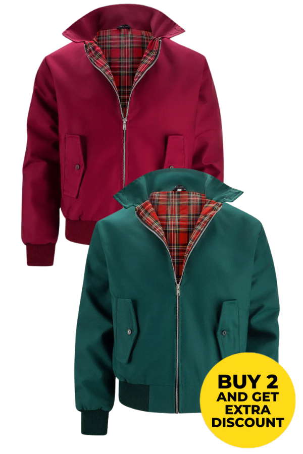 HARRY STONE'S JACKET BUNDLE: OXBLOOD BURGUNDY + HIGHLAND GREEN